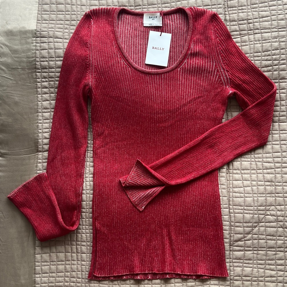 Bally NWT fall ribbed sweater